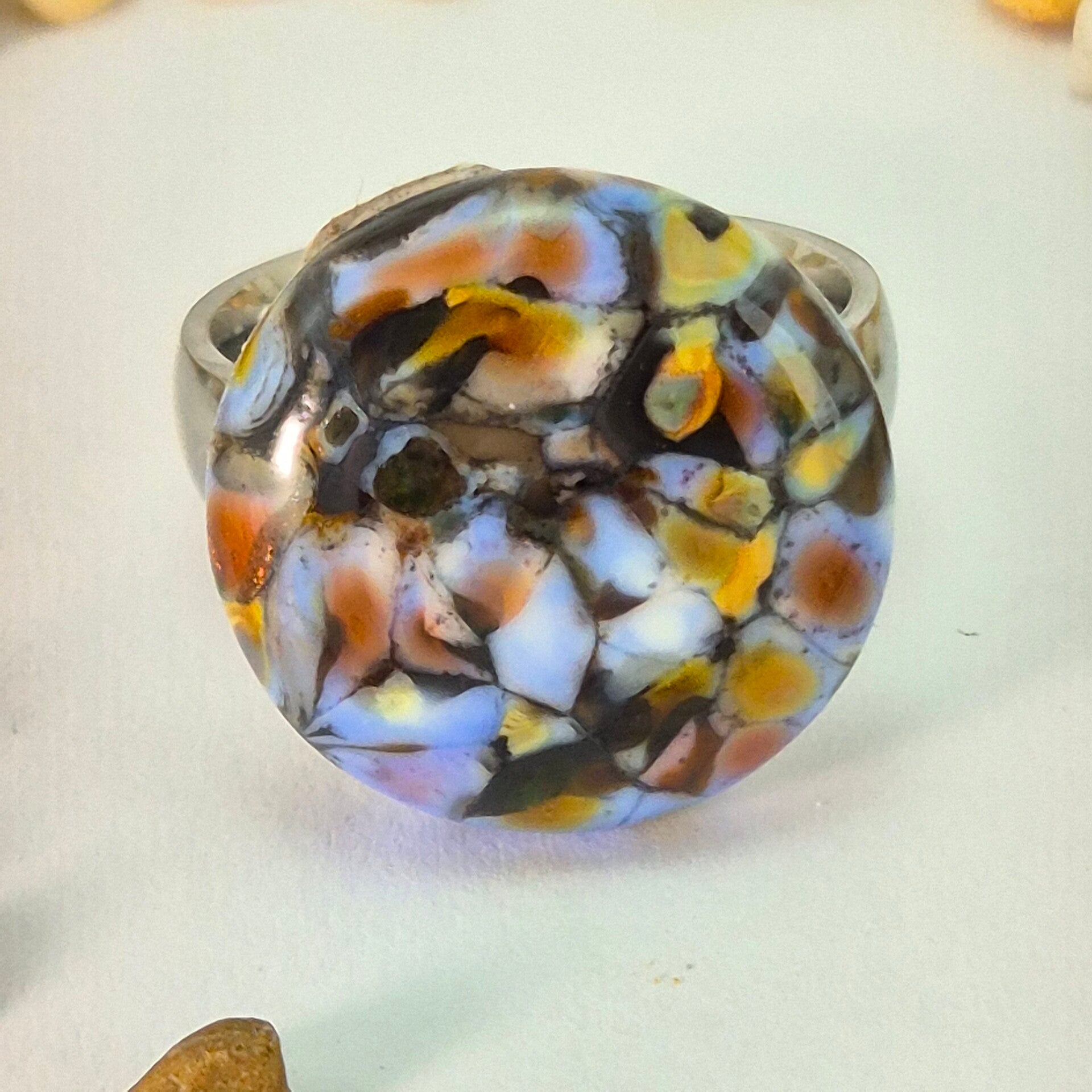 Glastop M - blauw/rose/zwart/amber/wit