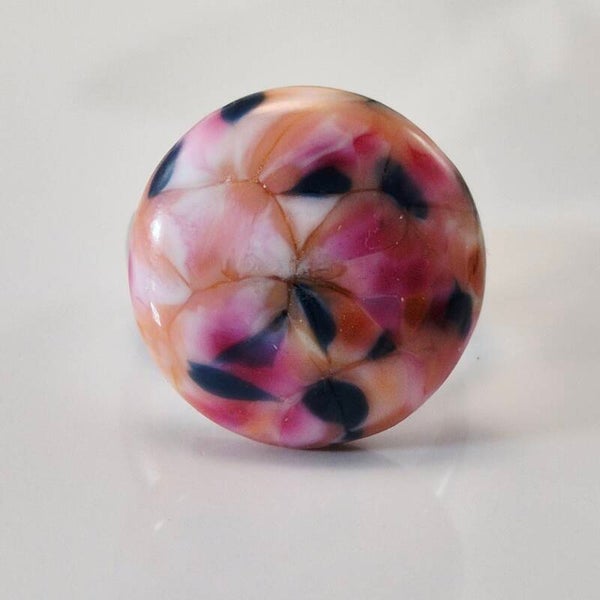 Glastop M - rose-zalmrose-wit-donkerblauw glas