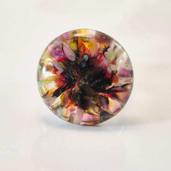 Glastop M - transparant kleurloos glas met multicolor