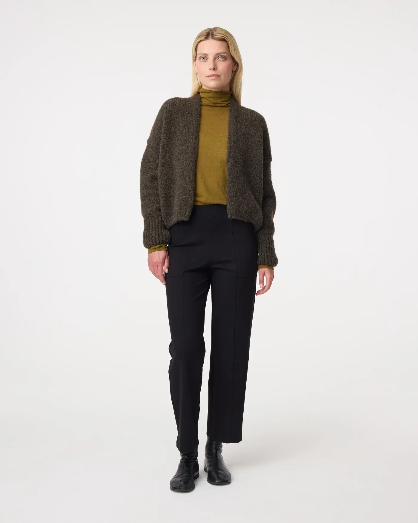 Knit-ted vest BECKY ( Dark Green)