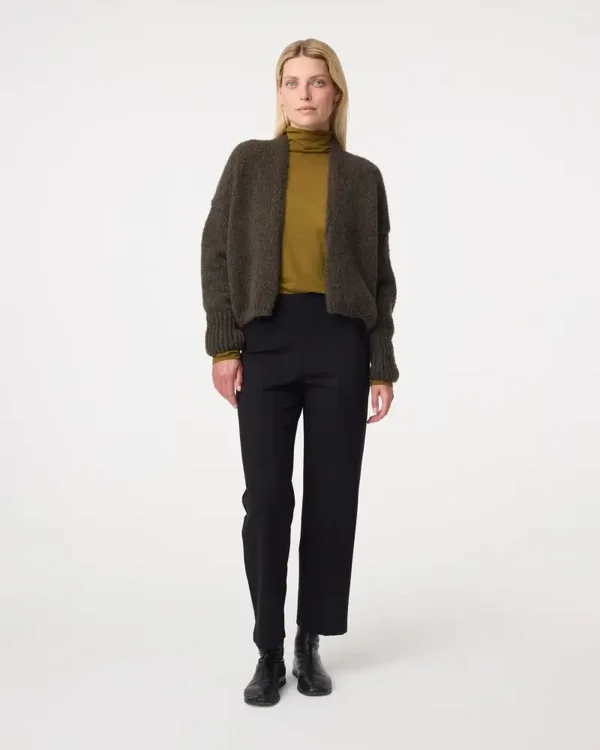 Knit-ted vest BECKY ( Dark Green)