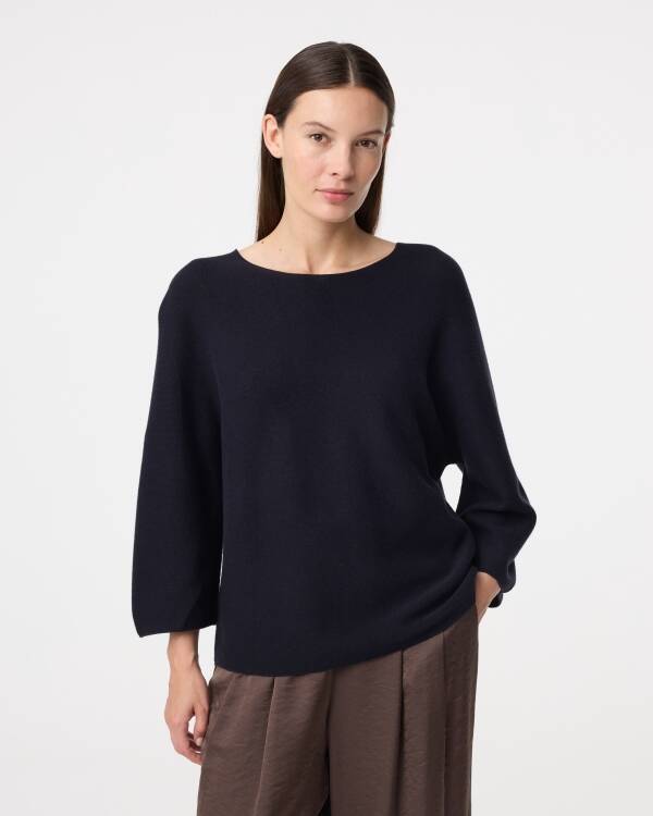 Knit-ted Trui SAAR (Noght Blue)