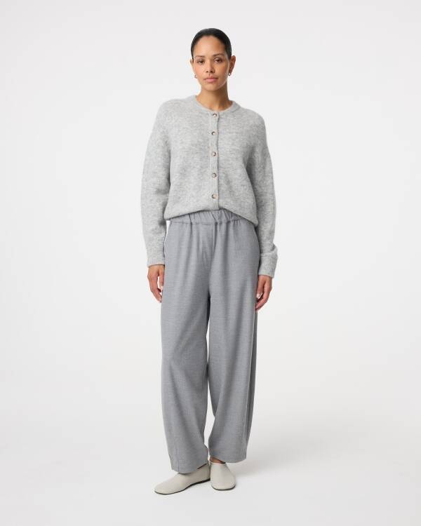 Knit-ted Broek NANOUK (Grey melange)