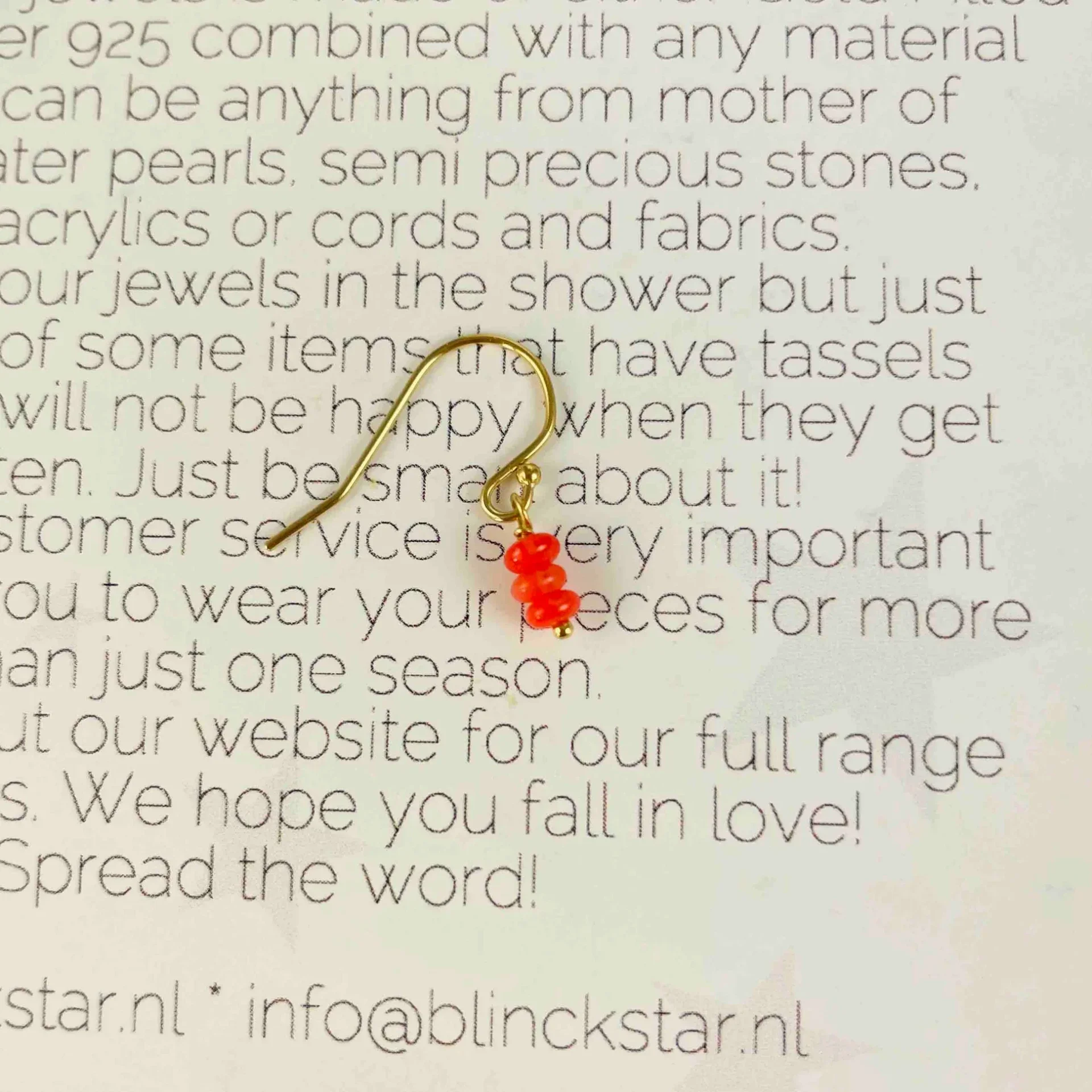 Blinckstar Oorbellen 3 mini koraaltjes