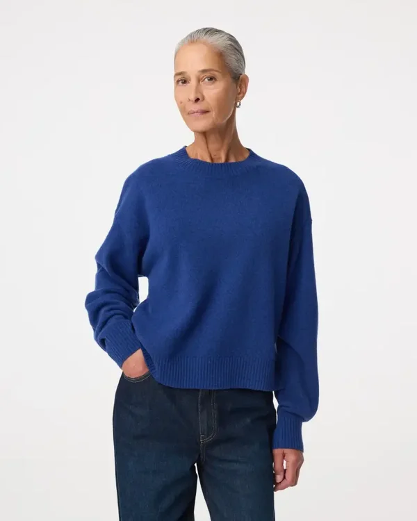 Knit-ted Trui CARLA ( Cobalt)