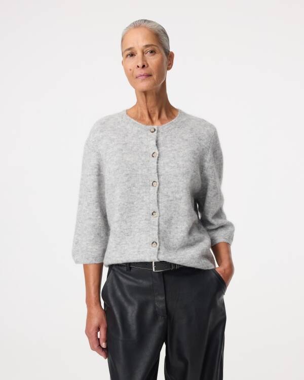 Knit-ted Vest Meg (Grey melange)