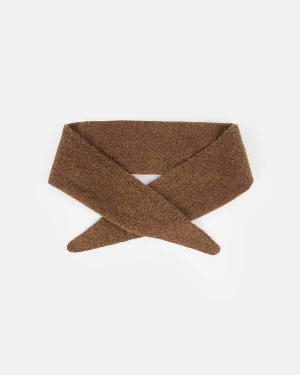 Knit-ted sjaal TRICJA (Mid Brown)