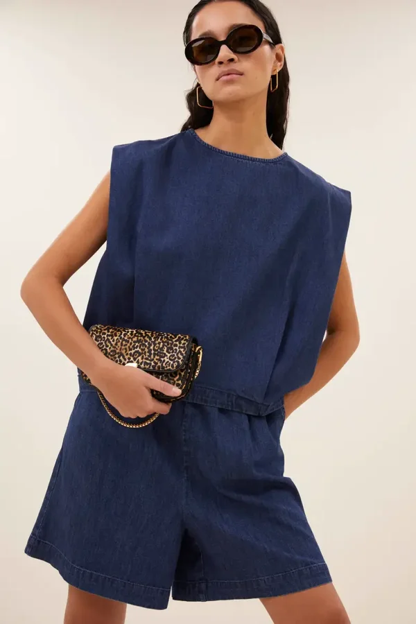 By Bar GINZE DENIM Top (dark Denim)