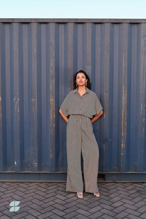 By Bar Broek CELIN Stripe (Midnight Stripe)
