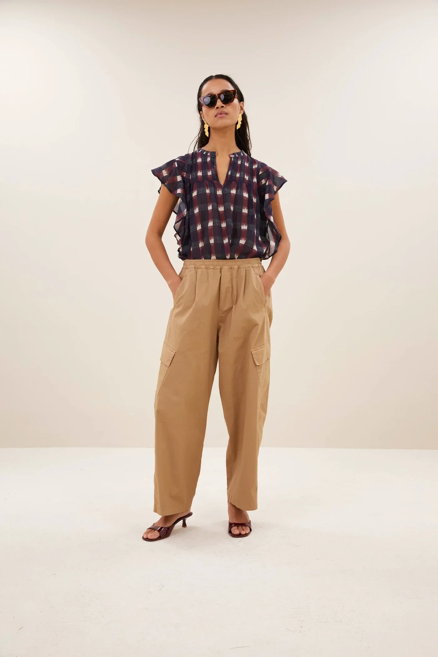By Bar broek MATCHA pants (Camel)