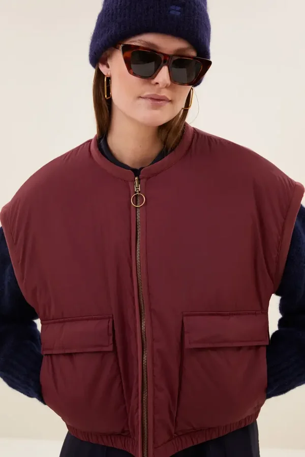 By Bar GIO Sleeveless jacket (Wine)