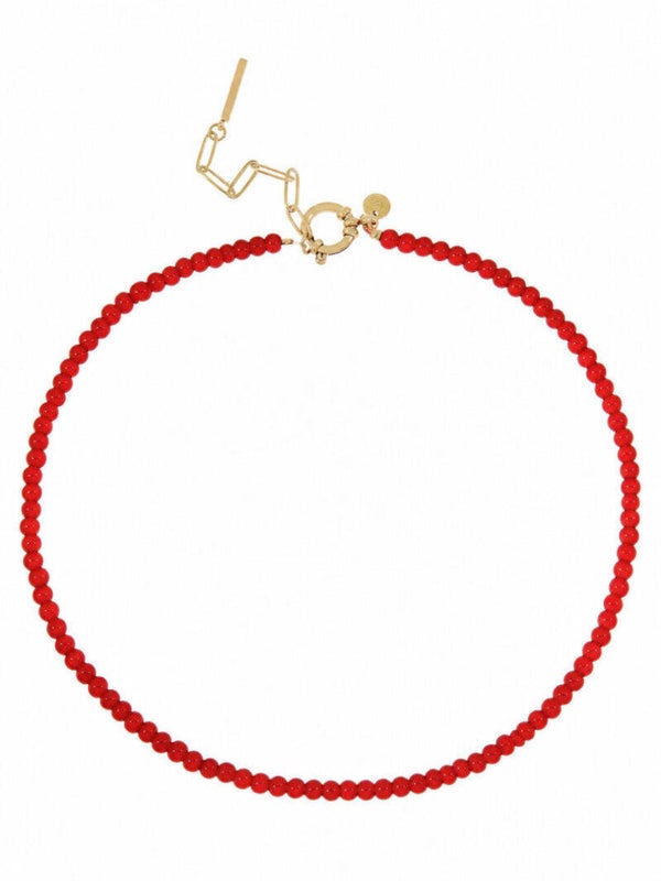 Ellen Beekmans Fijne Edelssteen ketting ( Oranje)