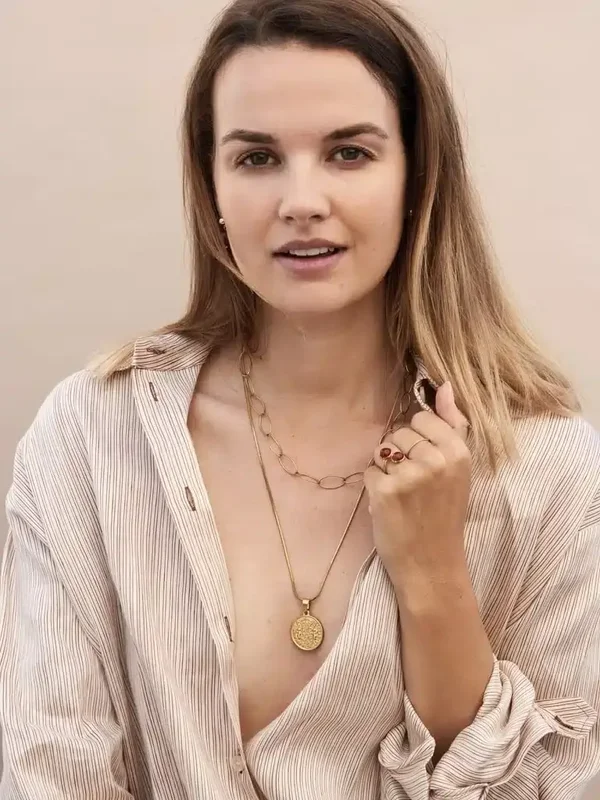 Ellen Beekmans Korte ketting met grote ovale schakels