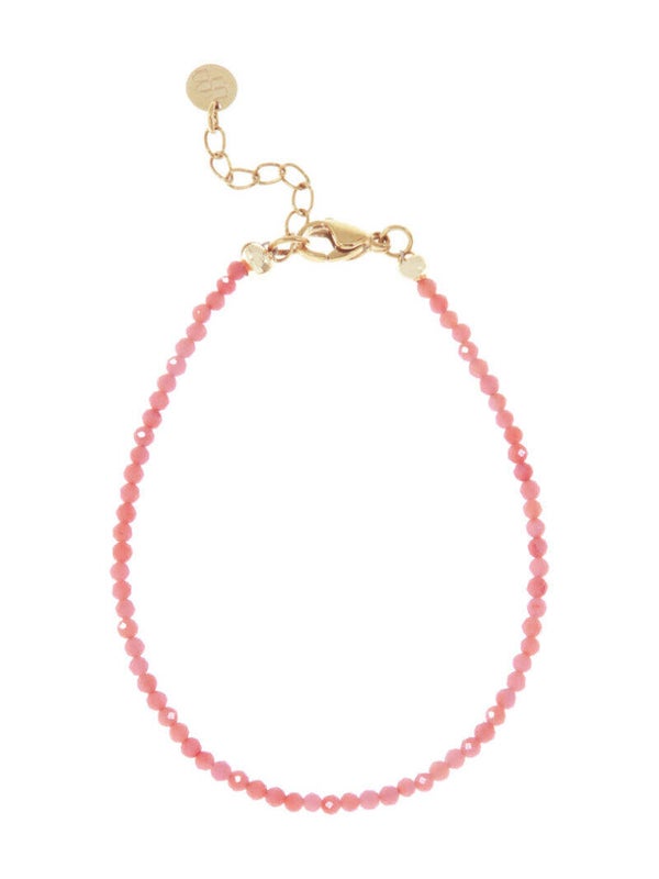Ellen Beekmans Armbandje met fijne gemstones (apricot)