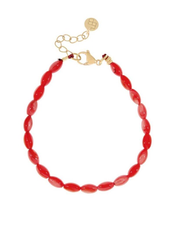 Ellen Beekmans Schelpenarmband (Rood)