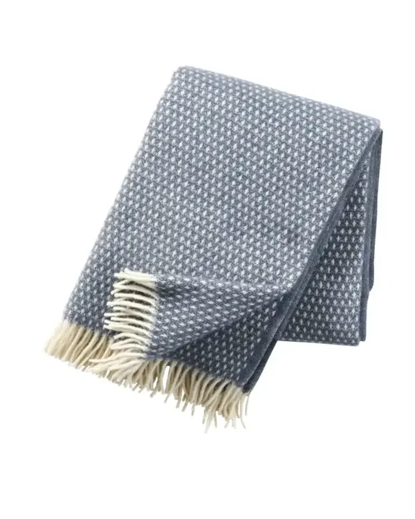 Klippan Wollen Plaid KNUT Smokey Blue
