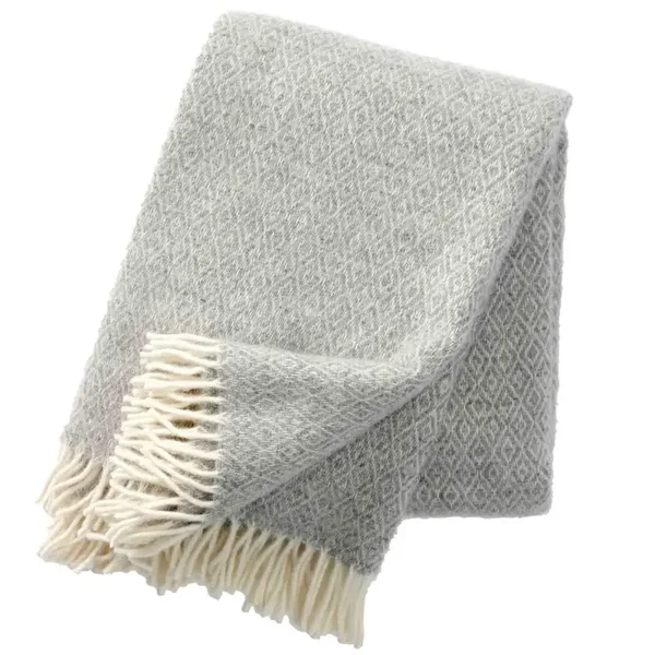 Klippan Deken STELLA  Light Grey