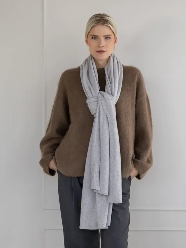 Cosy Sjaal (Pearl Grey Melee)