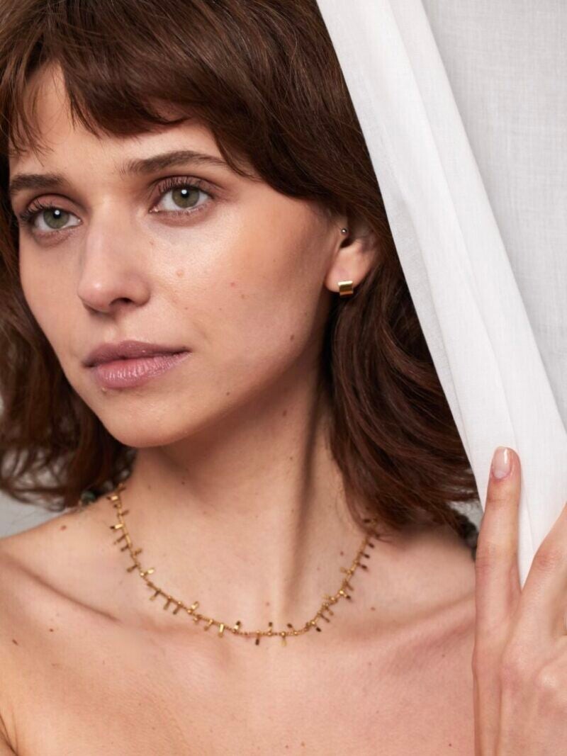 Ellen Beekmans Fijne ketting met gouden details