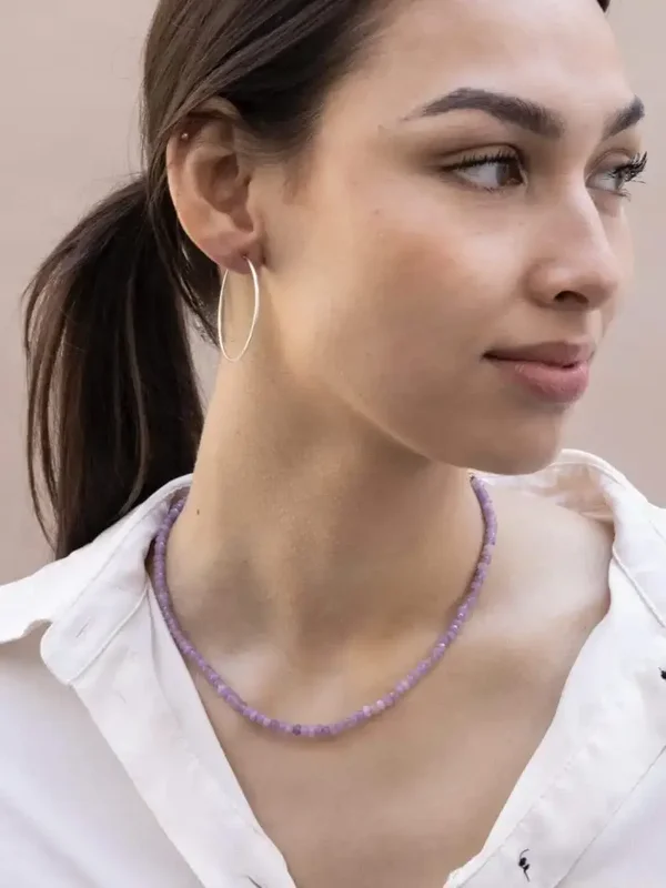Ellen Beekmans Gemstone Ketting (Lila)