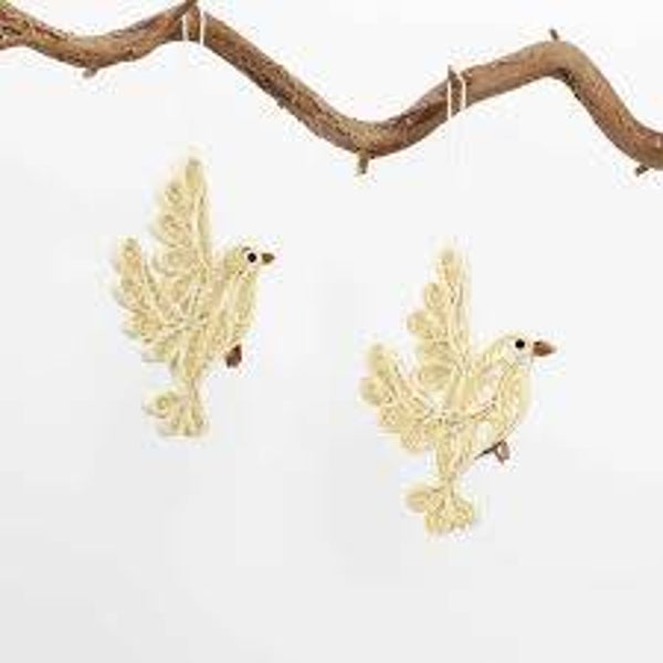 Quilled Dove Ornament (2 pack)