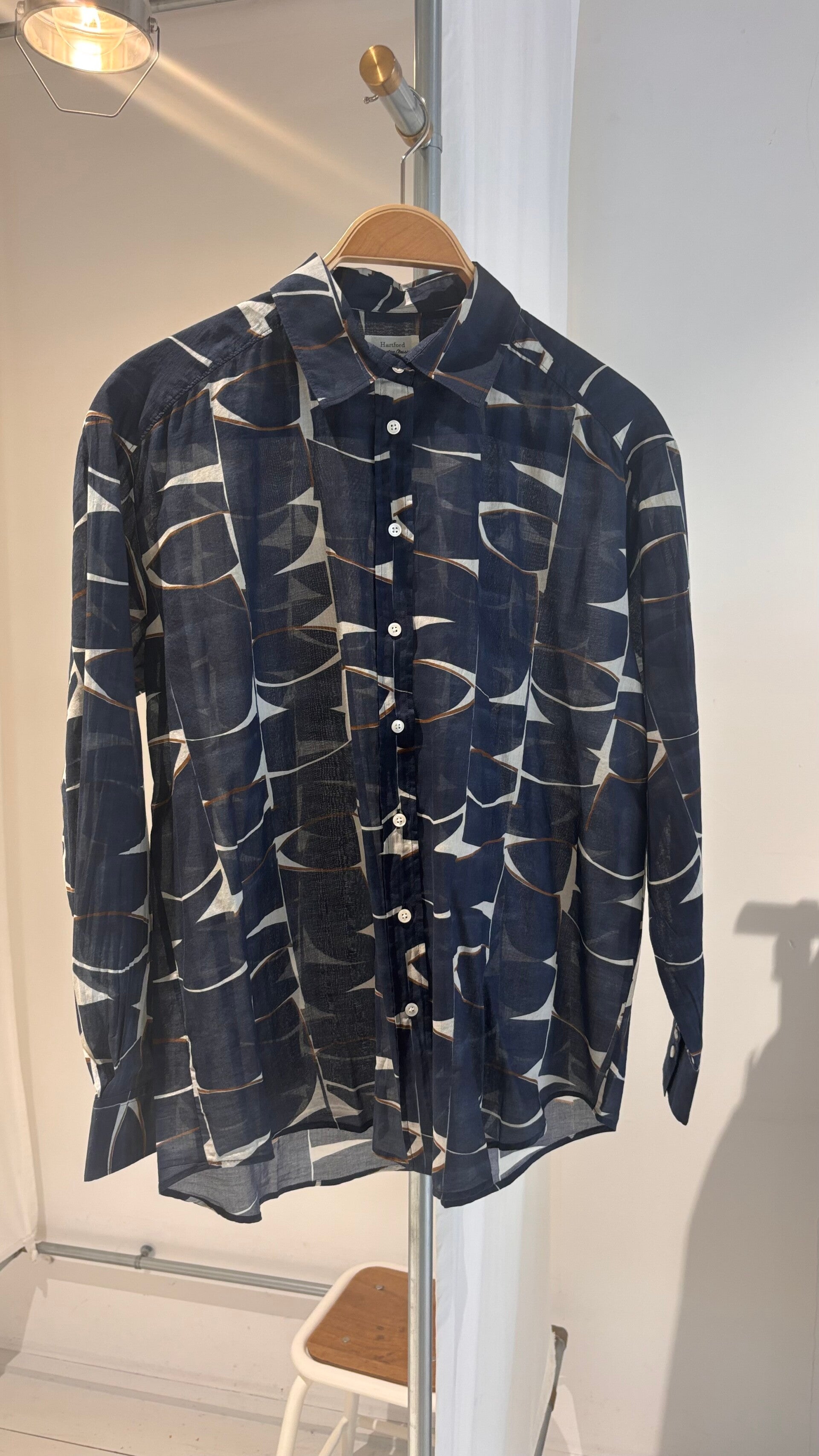 Hartford Blouse CINEMA (Dark Blue Print)
