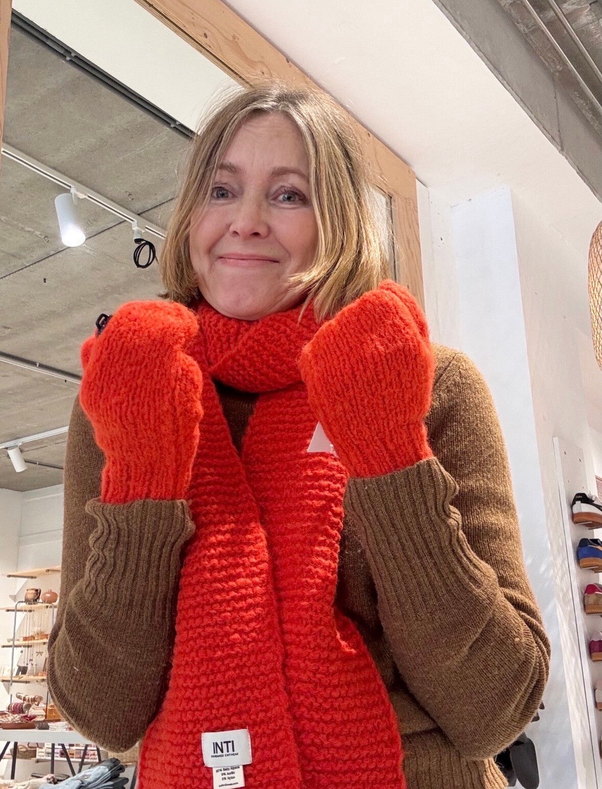 Inti Knitwear handschoenen (Papaver)