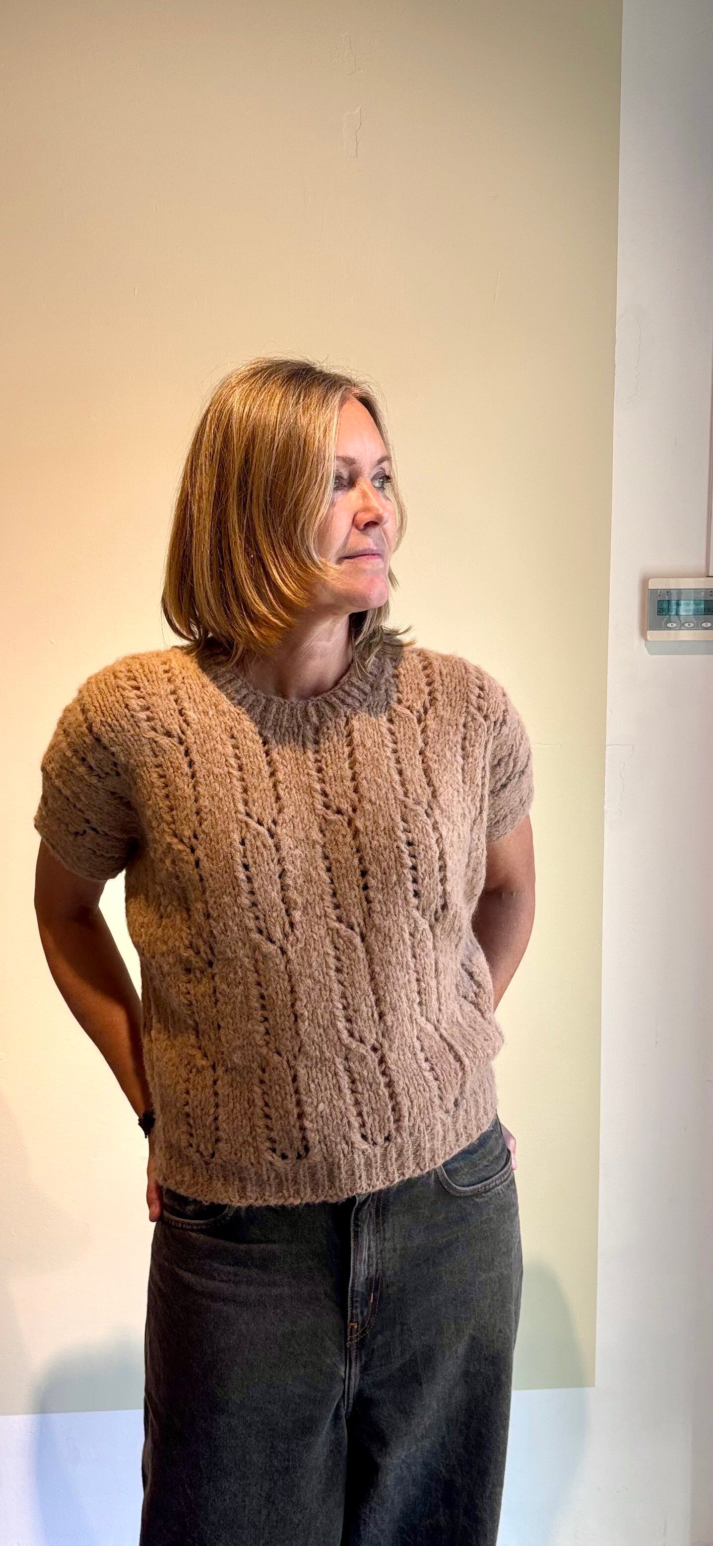 Inti Knitwear gebreide top ESME (Clay)