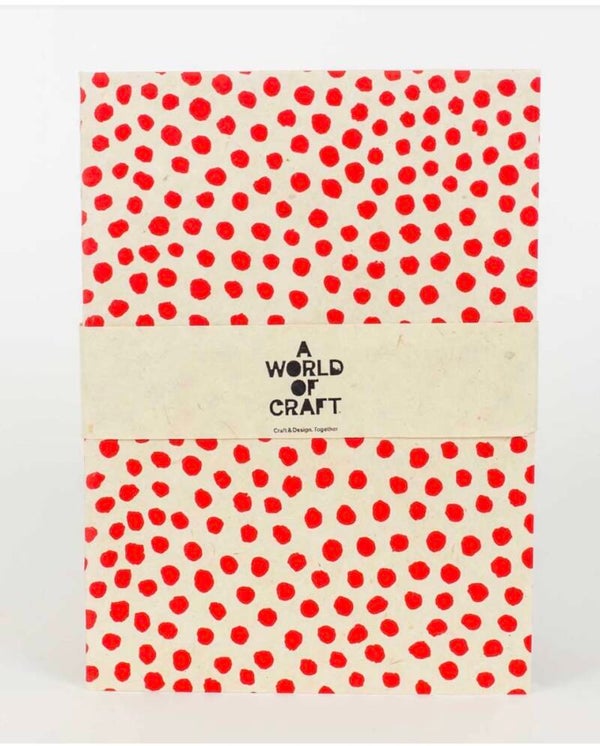 Dotted notebook (A5) (White/Red)