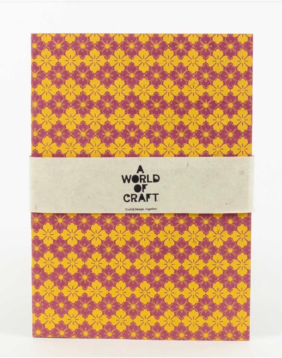 Notebook Kaleidoscope A5 (Yellow/red)
