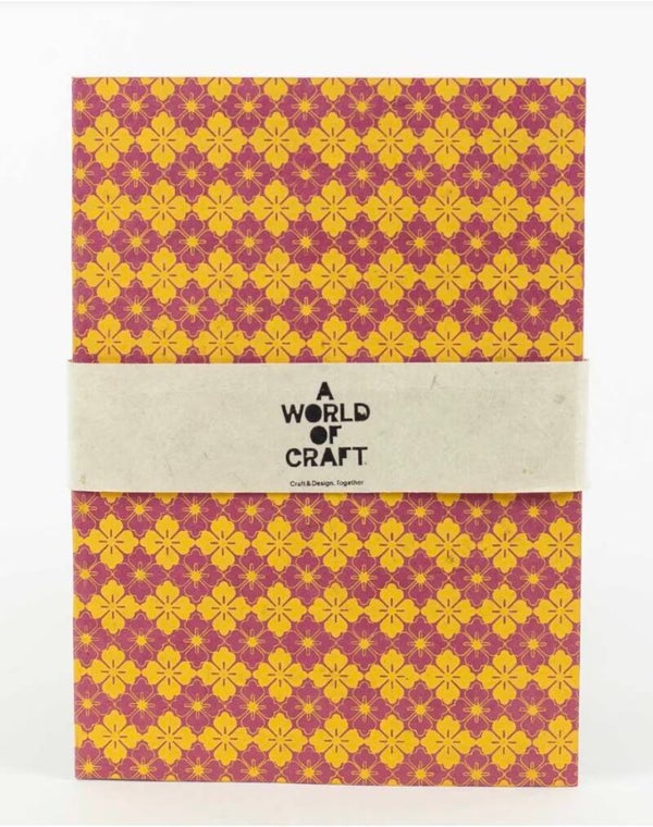 Notebook Kaleidoscope A5 (Yellow/red)