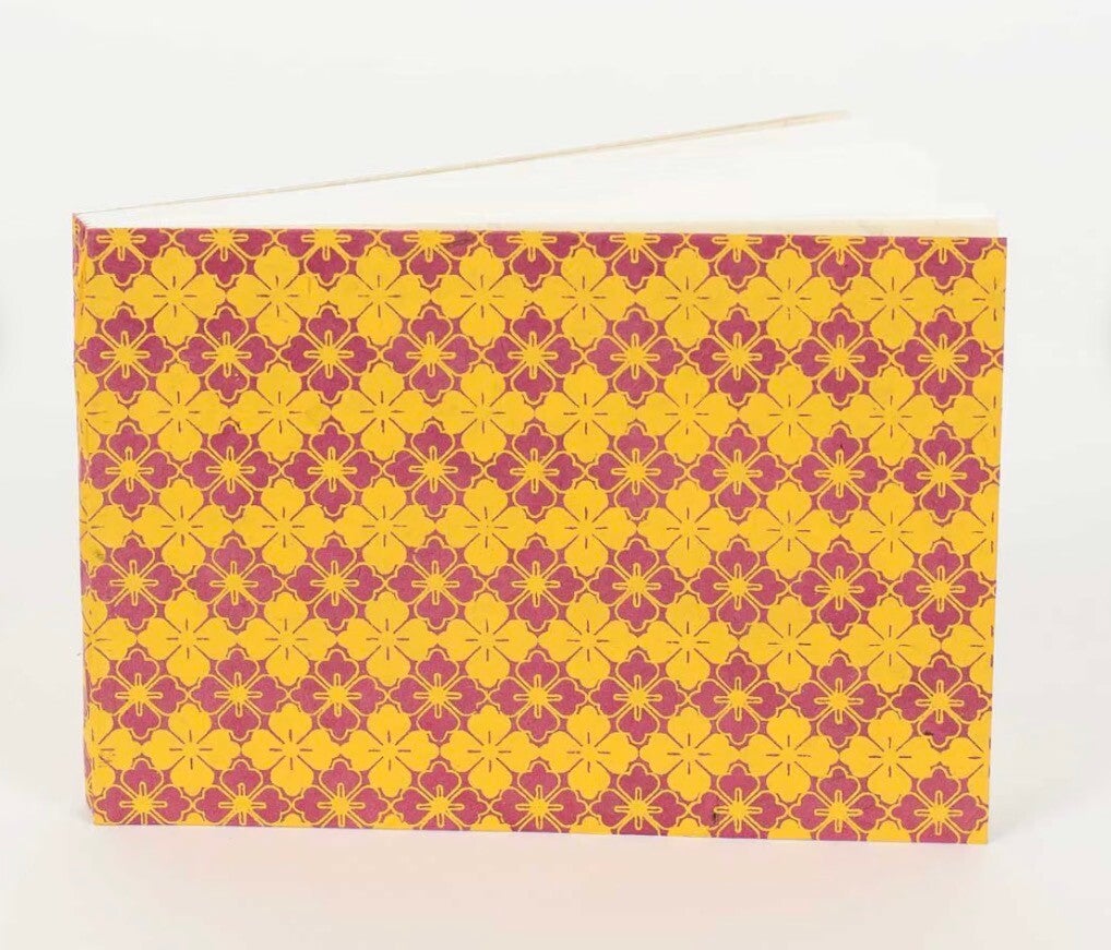 Notebook Kaleidoscope A6 (Yellow/Red)
