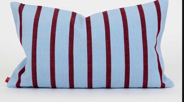 Kussen AMERICA ( Blue/Wine stripe)