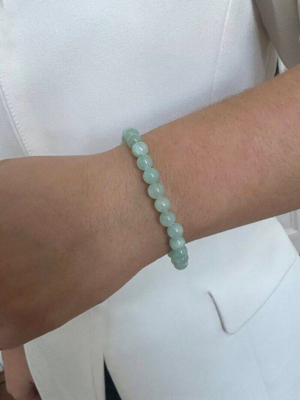 Ellen Beekmans Armband met gemstone balletjes (Mint)