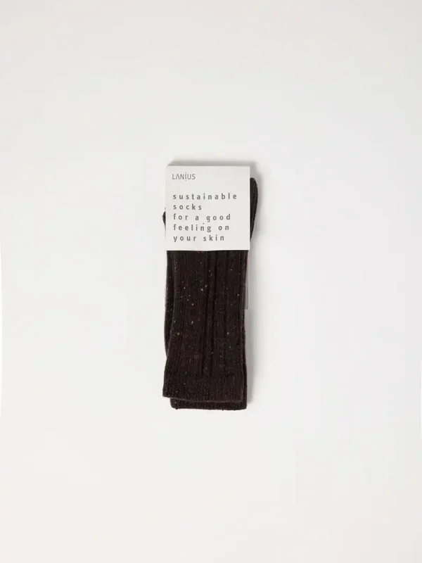 Lanius Sokken (Bitter chocolste tweed)
