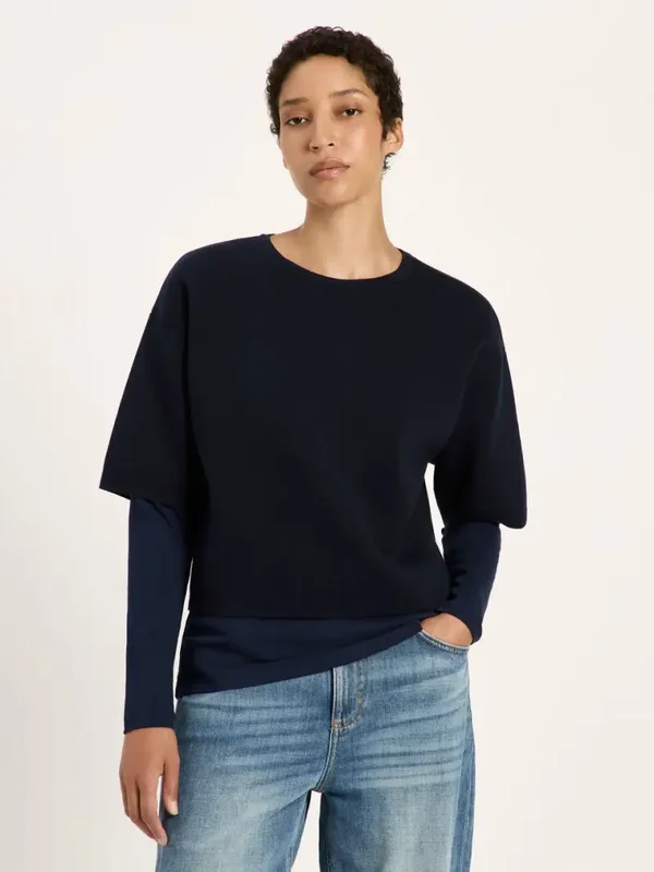 Lanius Doubleface Pullover ( Navy)