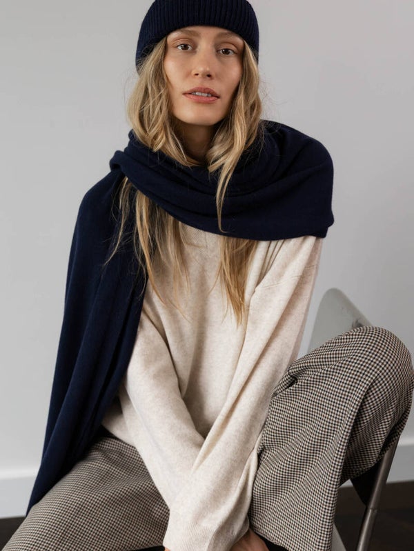 Cosy Sjaal (Navy Blue)