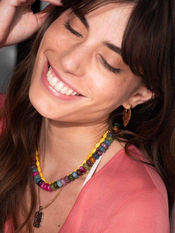 Ellen beekmans Gemstone Ketting Multicolori II