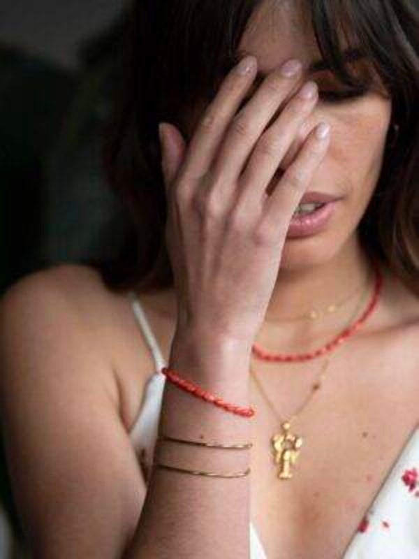Ellen Beekmans Schelpen Armband ( Rood)