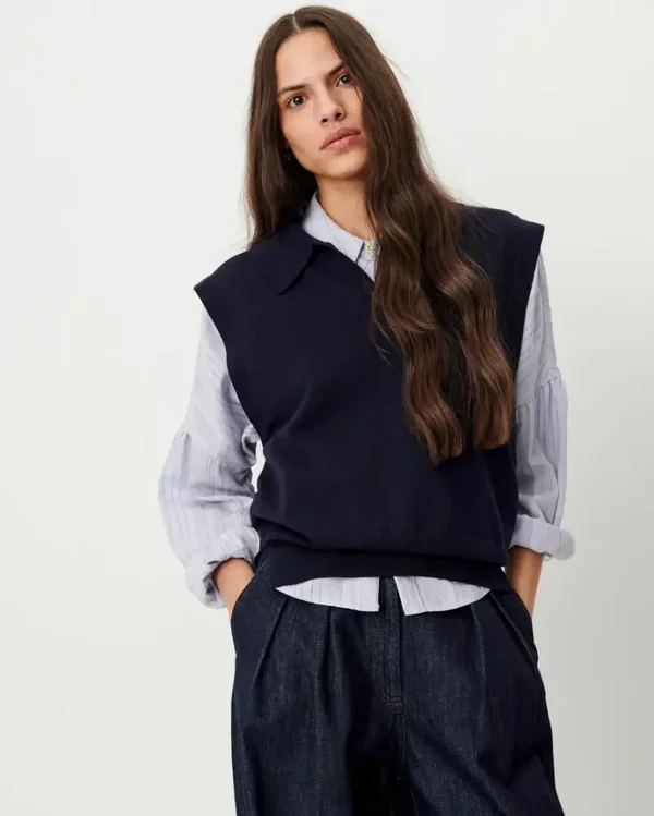 Sessun spencer kraag MATHY (Navy)