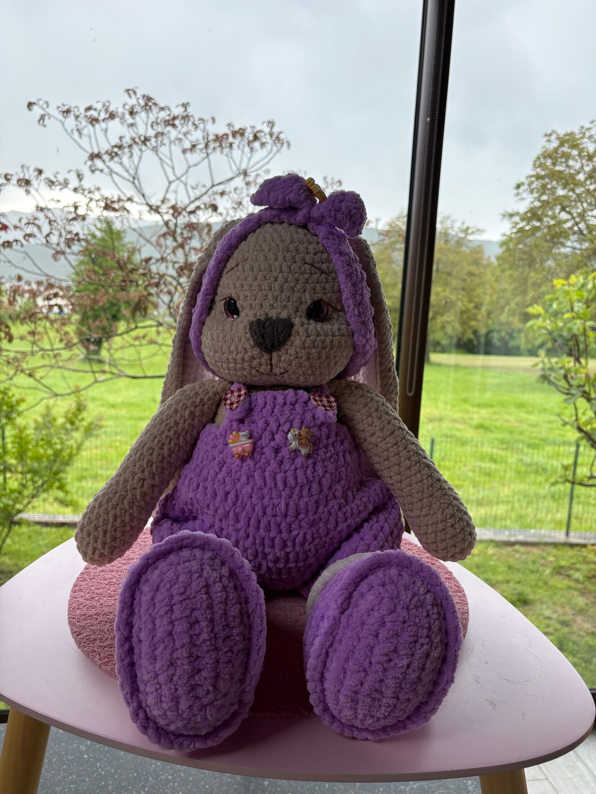 Grand lapinou violette 🐰💜🐰