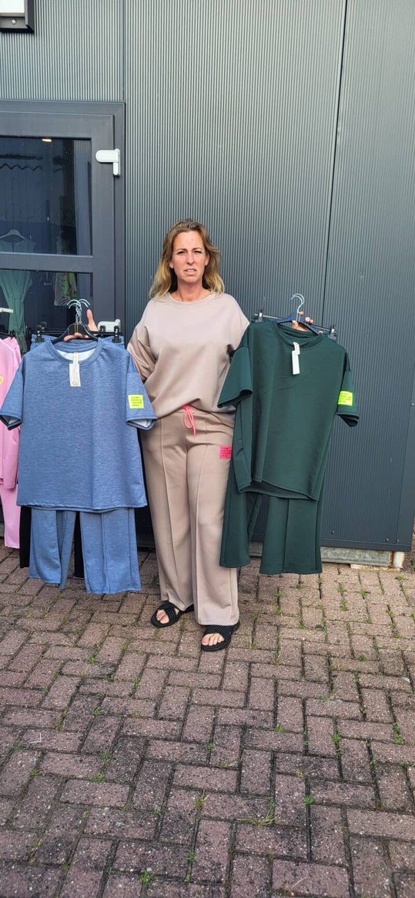 Lange compfy pakken korte mouw zomer