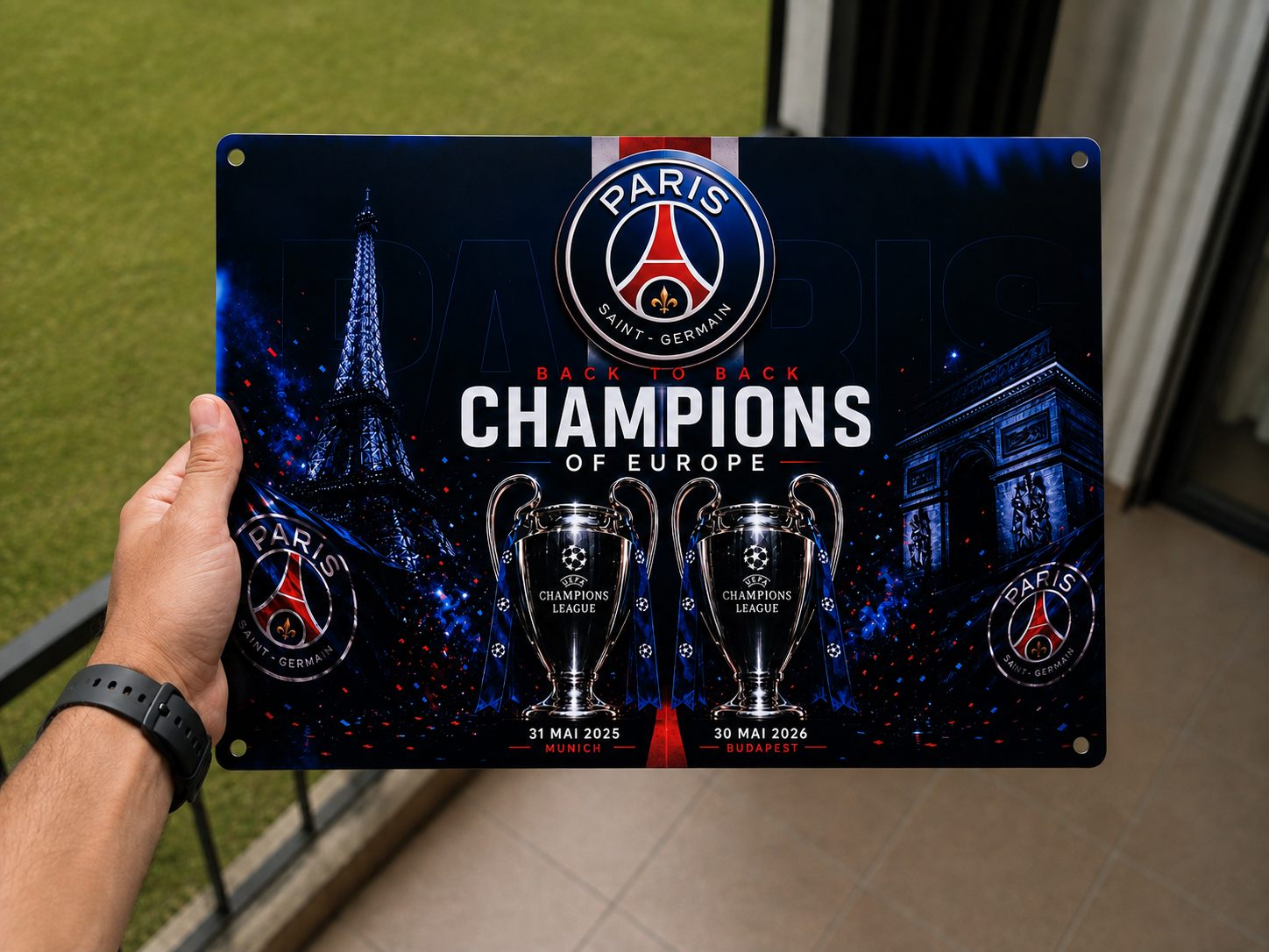 Plaque décorative – Champions de Paris