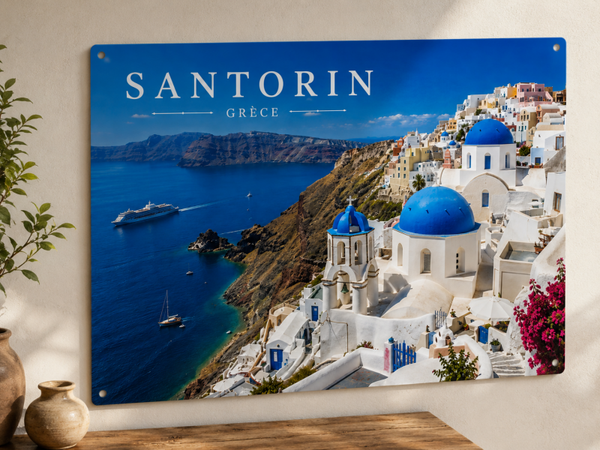 Plaque décorative Santorin – Grèce