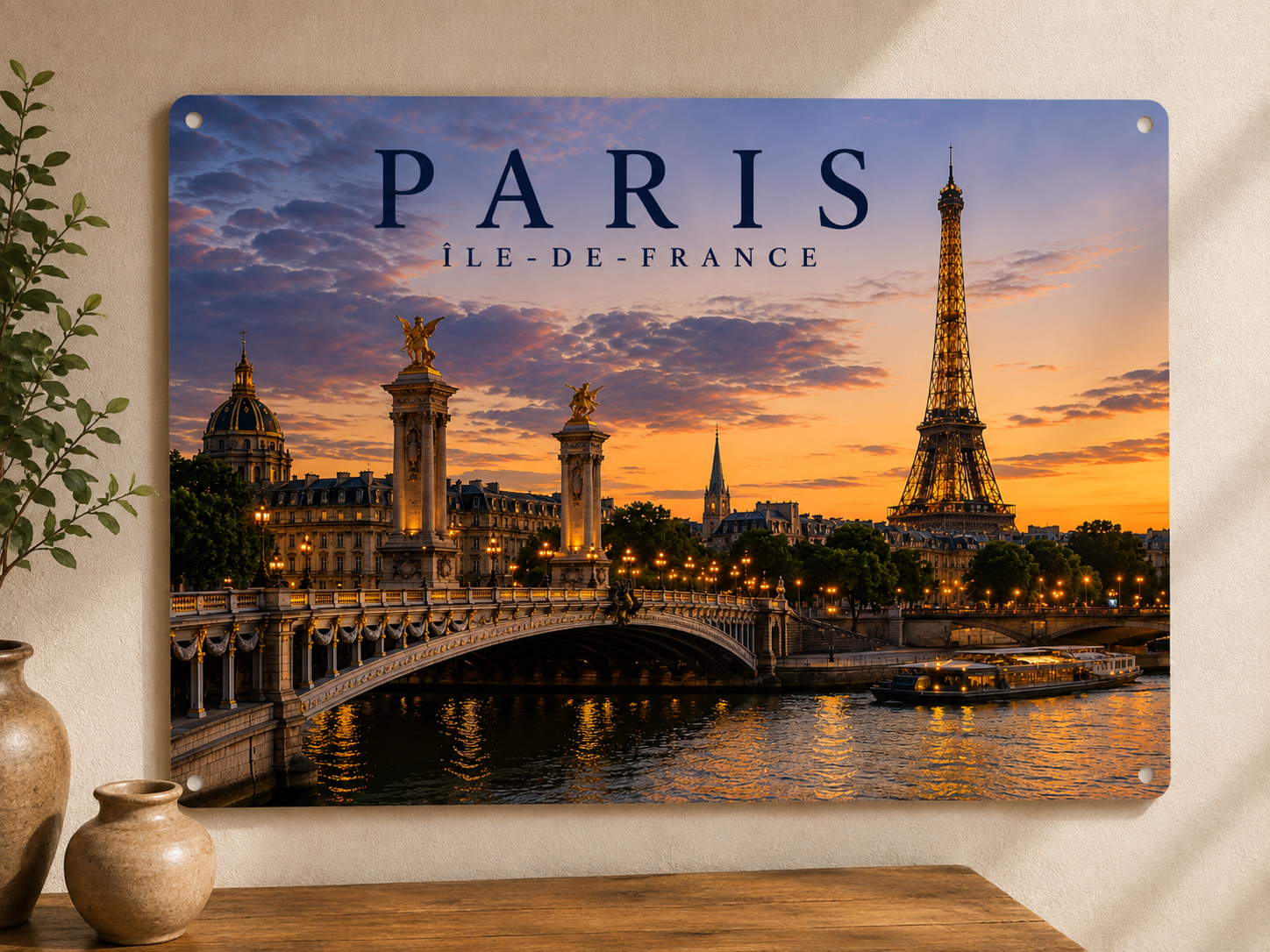 Plaque décorative Paris – Tour Eiffel