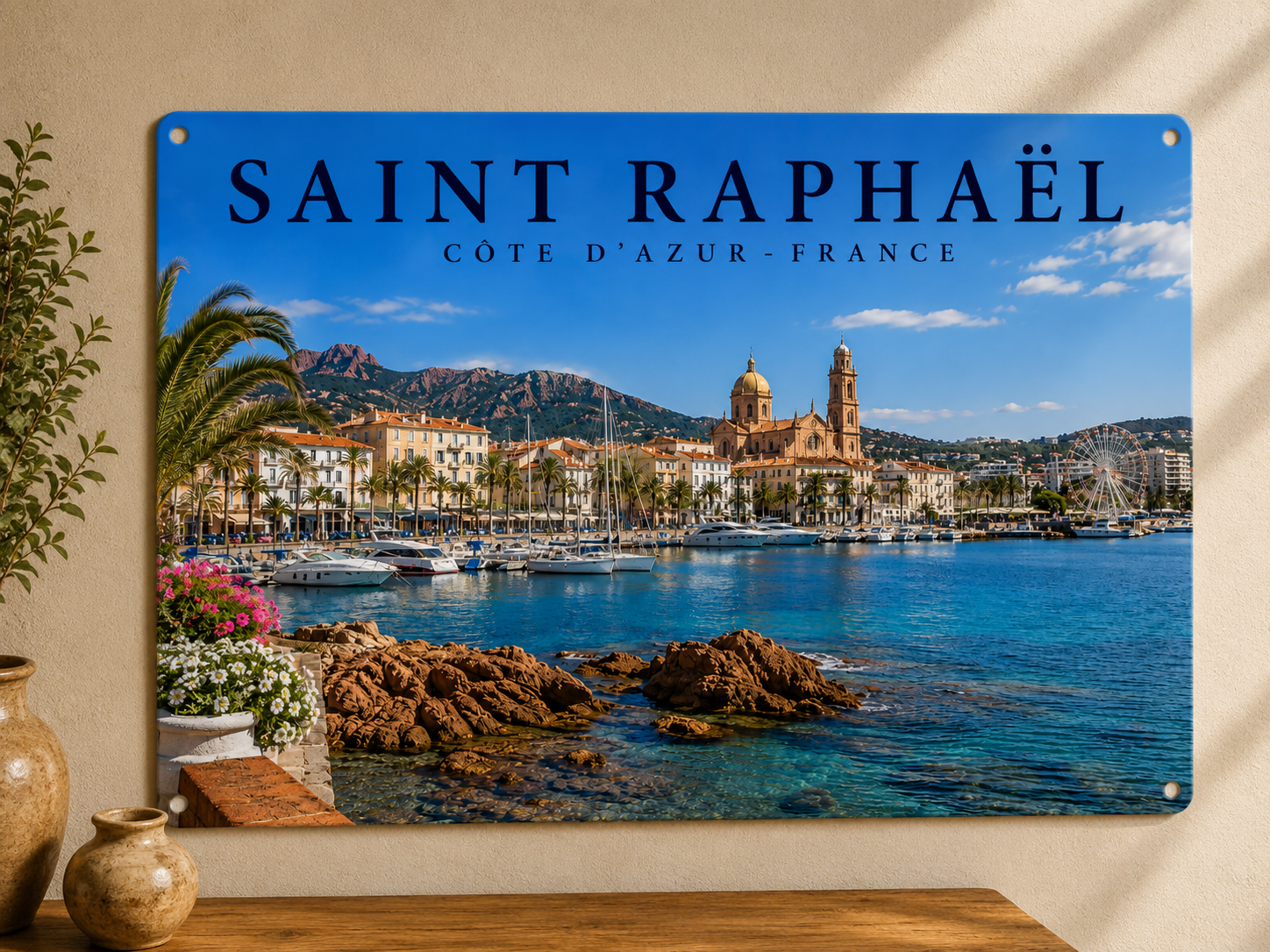 Plaque décorative Saint-Raphaël – Côte d’Azur