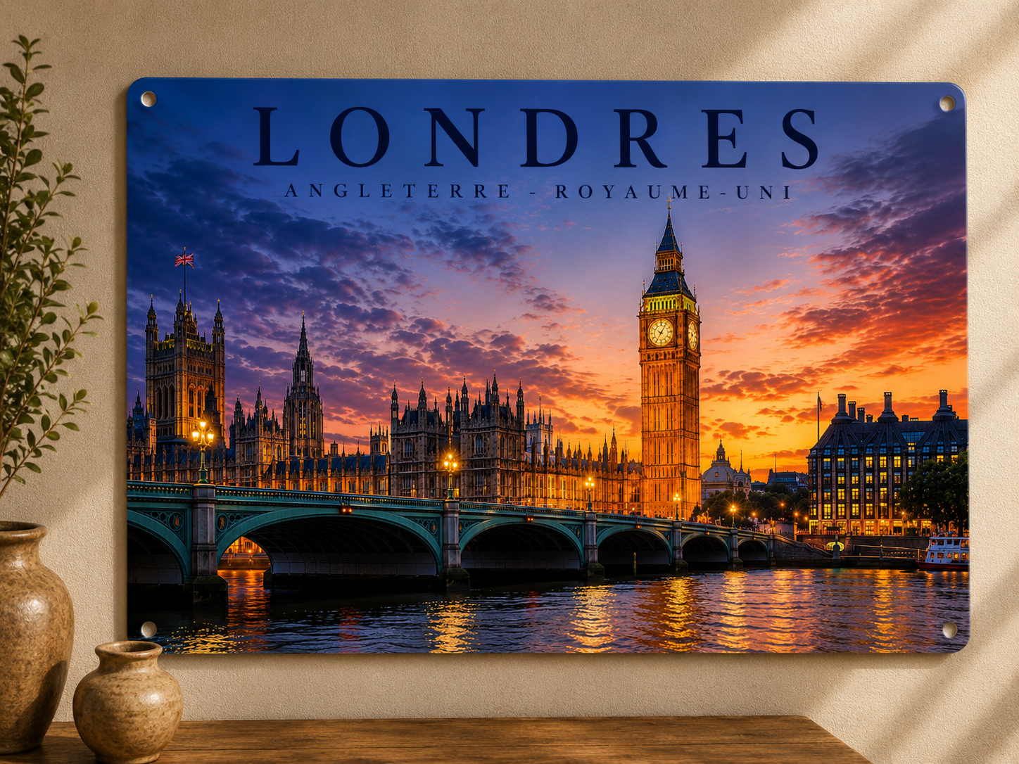 Plaque décorative Londres – Big Ben