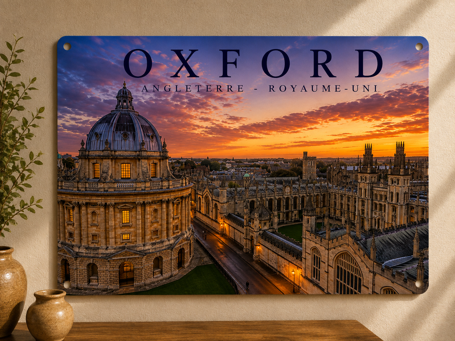 Plaque décorative Oxford – Royaume-Uni