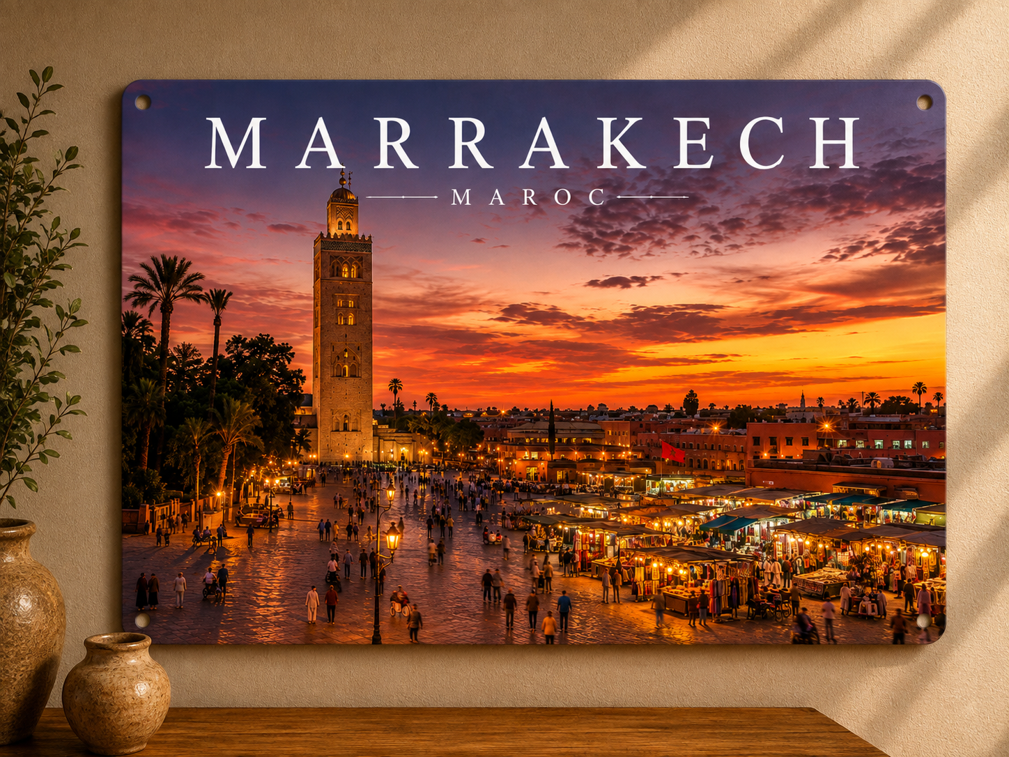 Plaque décorative Marrakech – Maroc
