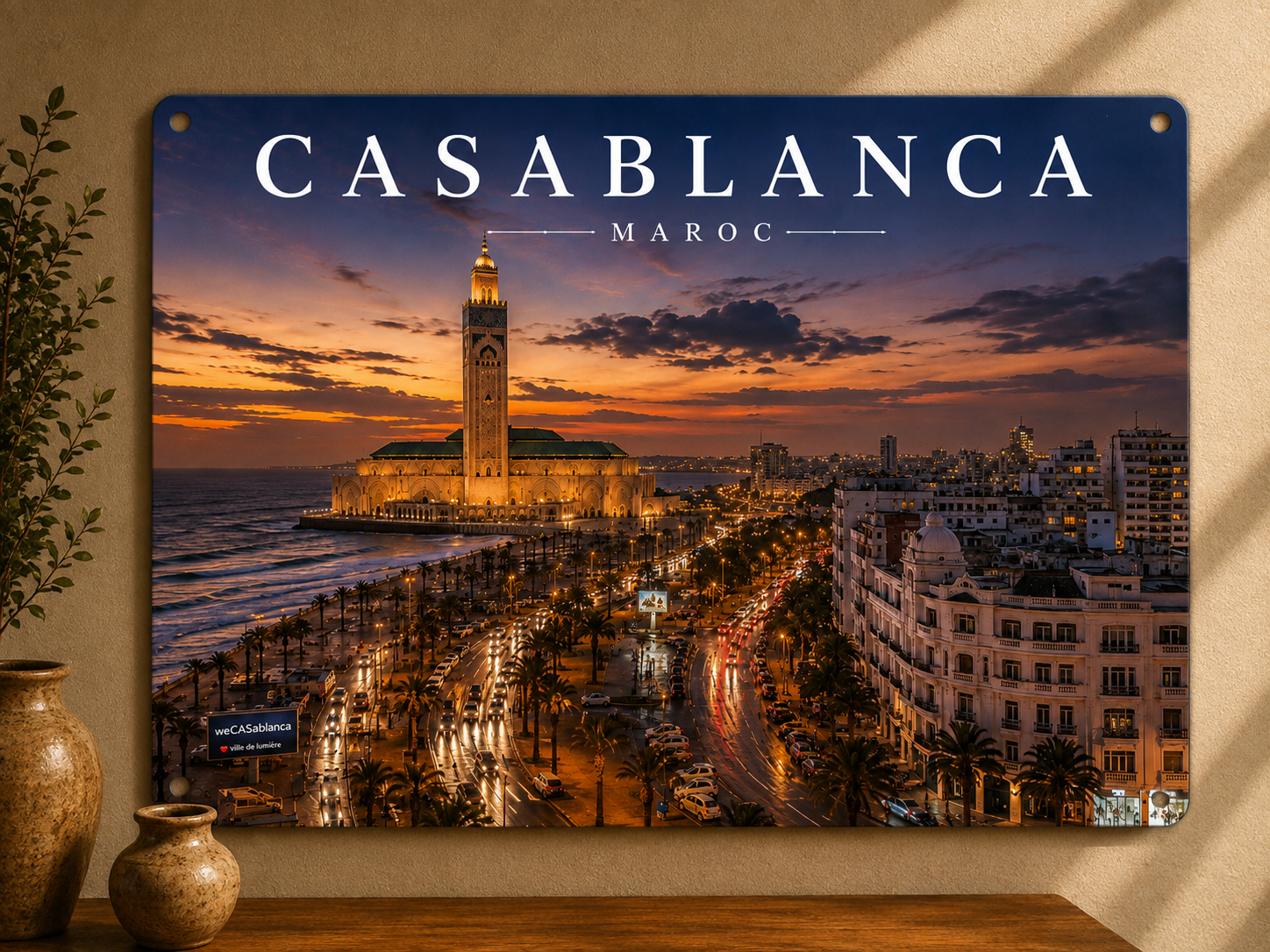 Plaque décorative Casablanca – Maroc